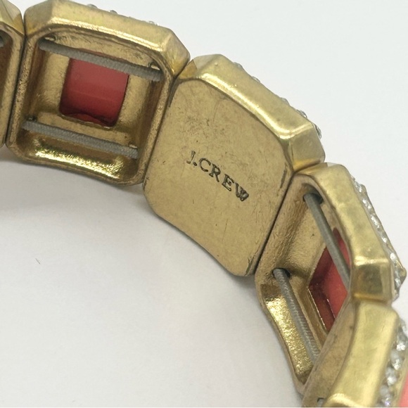 J. Crew Jeweled Peach Stretch Bracelet - Picture 3 of 3